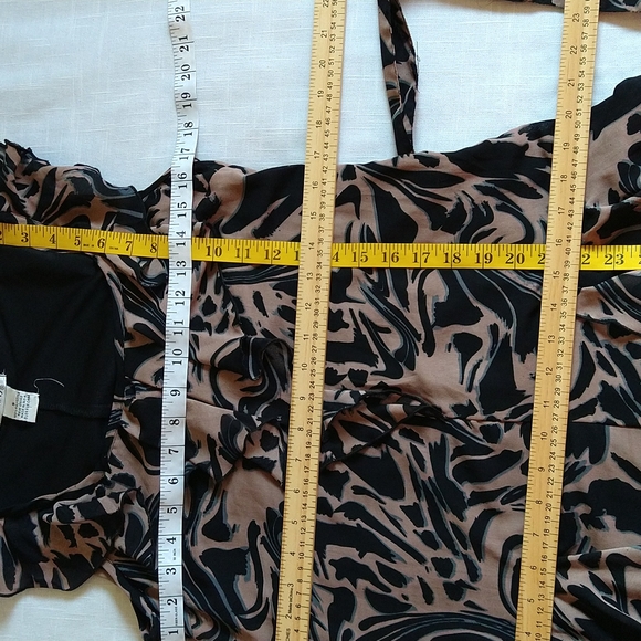 Sleeveless asymmetrical ruffle mini dress size small - Picture 16 of 17